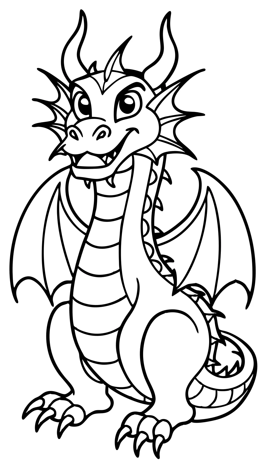 coloriages de dragon imprimables